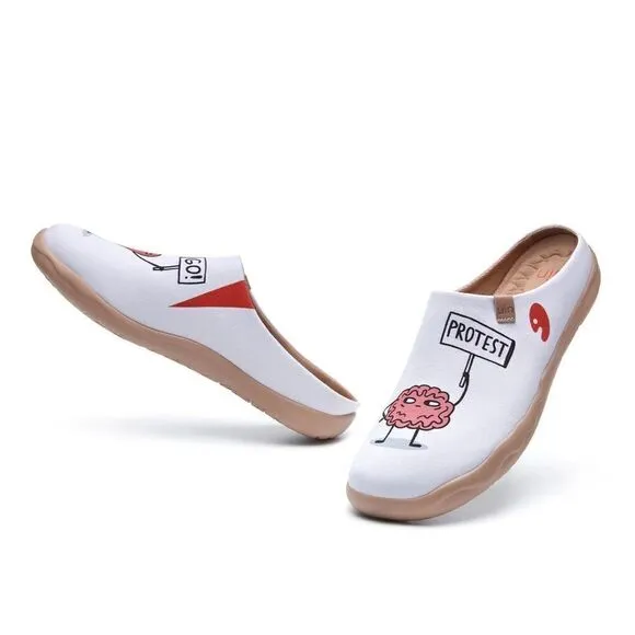UIN Men's Mules Comfort Shoes Casual  slippers (Love Wins Malaga )