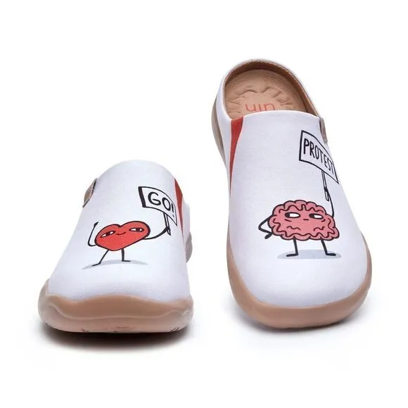 UIN Men's Mules Comfort Shoes Casual  slippers (Love Wins Malaga )