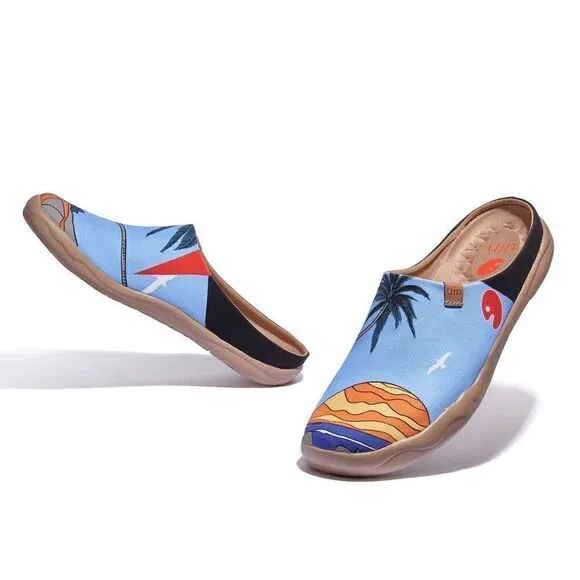 UIN Men's Mules Comfort Canvas Upper shoe (Vacay Time Malaga )