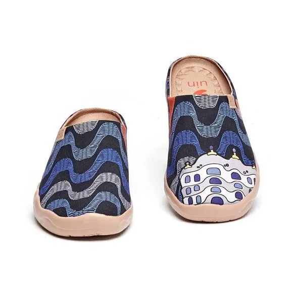 UIN Men's Mules Comfort Travel Shoe Casual Slippers (La Pedrera Slipper)