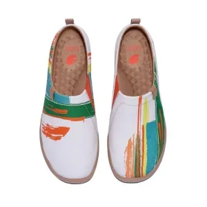 UIN Men's Travel Shoes Slip On Casual Loafers Comfort Sneaker (Crimson Sunset)