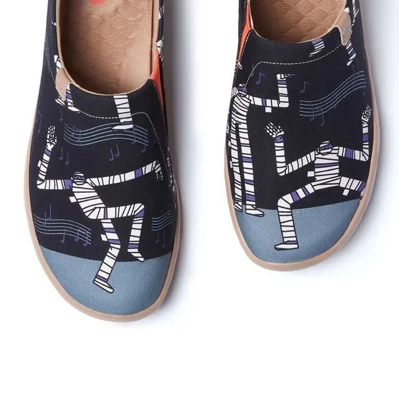 UIN Men's Walking Shoes Canvas Upper Loafers ( Dance Battle Toledo I)