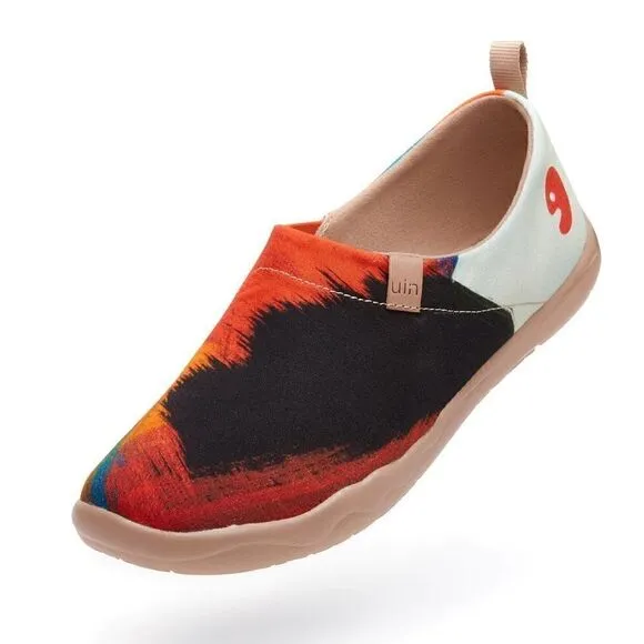 UIN Men's Walking Shoes Slip On Canvas Casual Comfort Loafers (Brutalism)