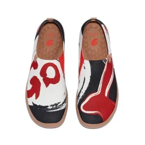 UIN Men's Walking Travel Shoes Slip On Casual Comfort Loafers (Go Bunny Go)