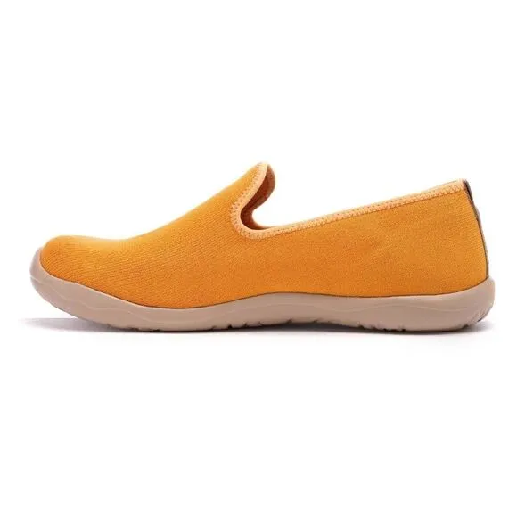 UIN Men's Loafers Comfort Walking Casual Travel Shoes (Barcelona Canvas Orange)