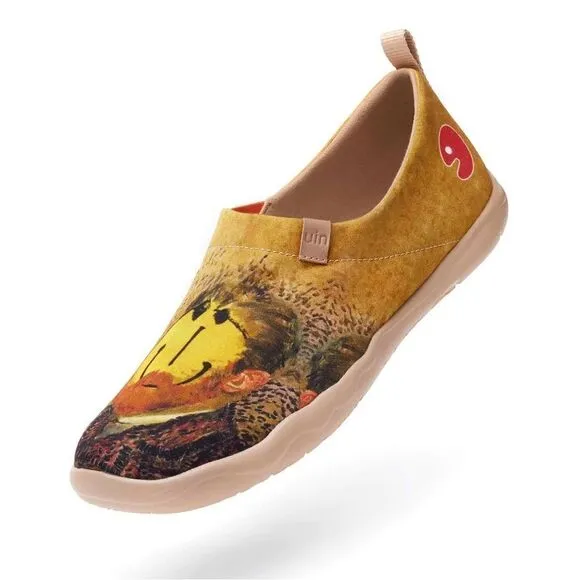 UIN Men's Loafers Painted Shoes Slip On Canvas Walking Shoes (Vincent Toledo)