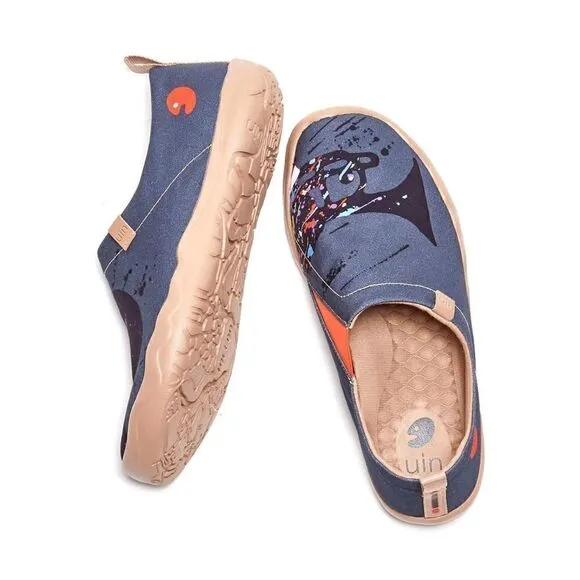 UIN Men's Loafers Shoes Slip On Canvas Walking Shoes (Jazz Passion)