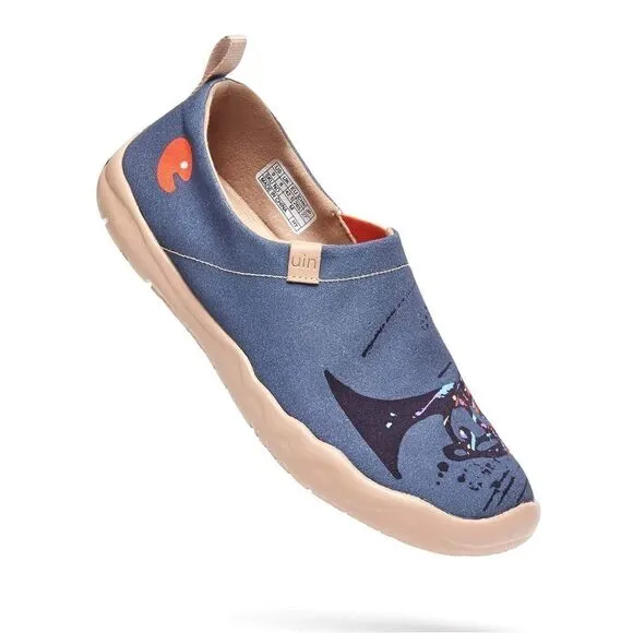 UIN Men's Loafers Shoes Slip On Canvas Walking Shoes (Jazz Passion)