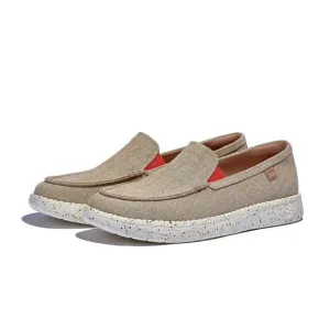 UIN Men's Loafers Slip On Casual Comfort Travel Shoes(Tarragona 3 - Linen White)