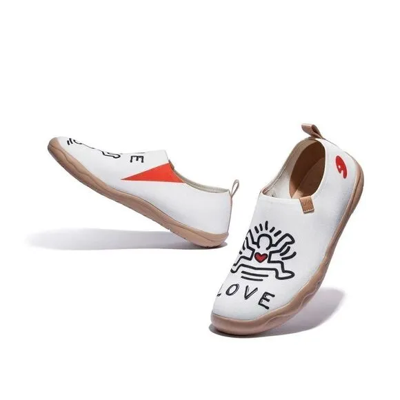UIN Men's Slip Ons Canvas Flats Casual Loafers Shoes (True Love Toledo I)