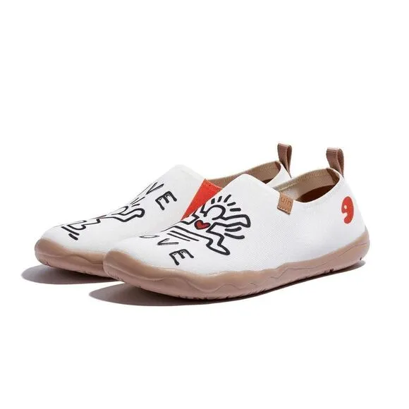 UIN Men's Slip Ons Canvas Flats Casual Loafers Shoes (True Love Toledo I)