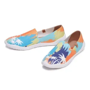 UIN Women's Ballet Slip On Casual Loafers (Palm Reflections Menorca II, no box 1