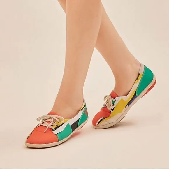 UIN Women's Flats Slip On Casual Comfort Loafers (Enigine Puzzle Illetes II）