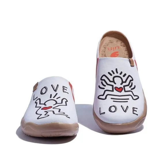 UIN Women's Mules Comfort Shoes Casual (True Love 2 - Malaga)