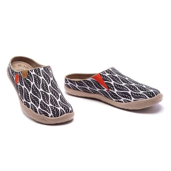 UIN Women's Mules Comfort Travel Shoes Casual Slippers (Beyond the shadow)