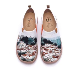 UIN Women's Slip On  Casual Loafers Walking Shoes (a red vival city)