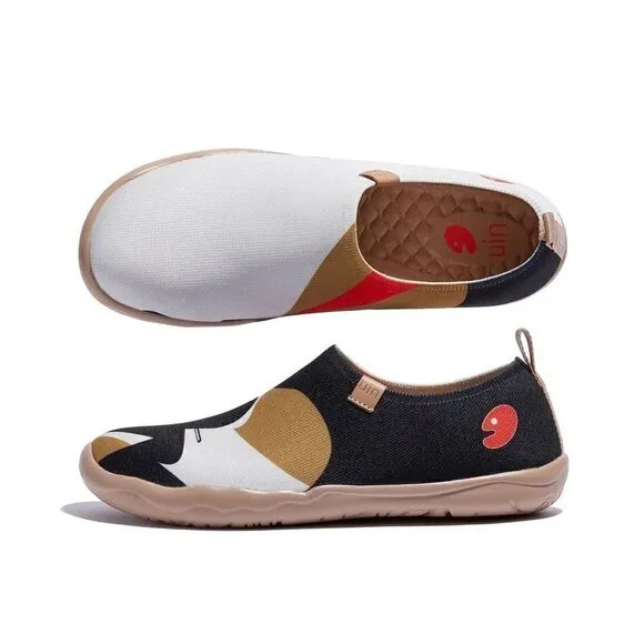 UIN Women's Walking Travel Shoes Slip On Canvas Casual Loafers (She And Cello)