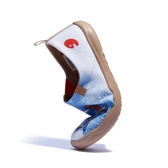 UIN Women's Canvas Slip-On Ladies Travel Shoes (Captain Parrot Toledo)