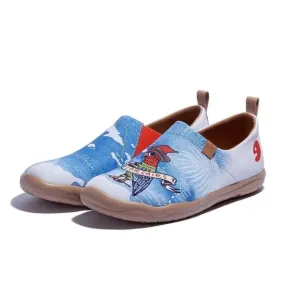 UIN Women's Canvas Slip-On Ladies Travel Shoes (Captain Parrot Toledo)