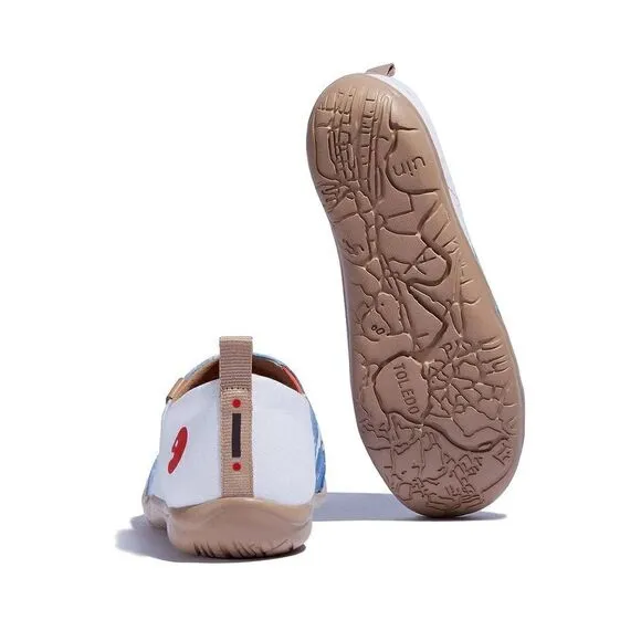 UIN Women's Canvas Slip-On Ladies Travel Shoes (Captain Parrot Toledo)