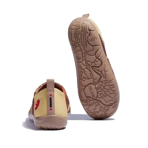 UIN Women's Canvas Slip-On Ladies Travel Shoes (Middle East Impression Toledo)