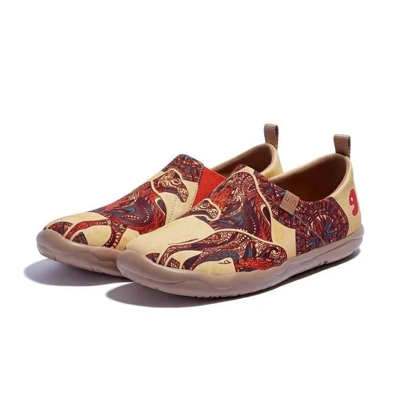 UIN Women's Canvas Slip-On Ladies Travel Shoes (Middle East Impression Toledo)