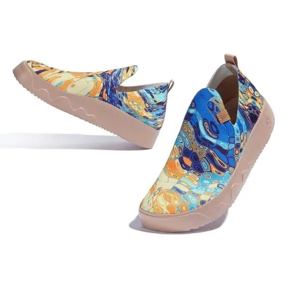 UIN Women's Walking Shoes Slip On Casual Lightweight Loafers (Save The Ocean)