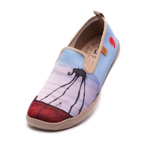 UIN Men's Casual Walking Travel Shoes Slip On Knitted Shoes(The Elephants)No Box