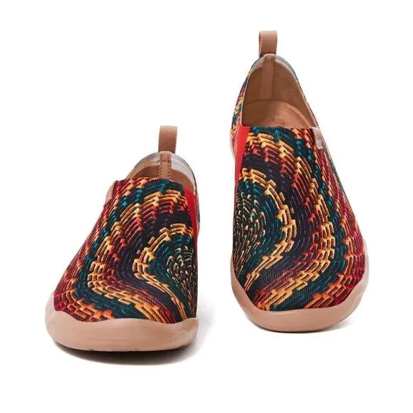 UIN Men's Casual Walking Travel Shoes Slip On Knitted Loafers (Indian Soul)