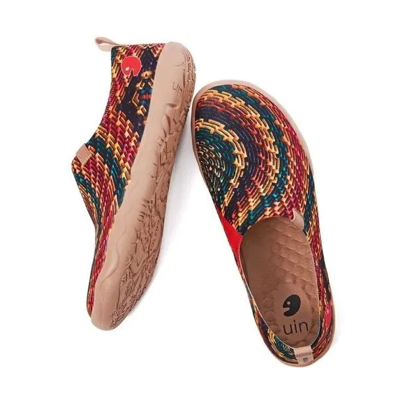 UIN Men's Casual Walking Travel Shoes Slip On Knitted Loafers (Indian Soul)