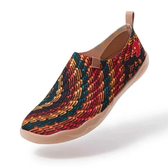 UIN Men's Casual Walking Travel Shoes Slip On Knitted Loafers (Indian Soul)