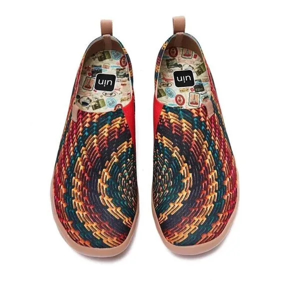 UIN Men's Casual Walking Travel Shoes Slip On Knitted Loafers (Indian Soul)