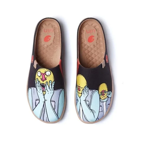 UIN Men's Mules Comfort Canvas slipper shoe (So Far So Good Malaga)