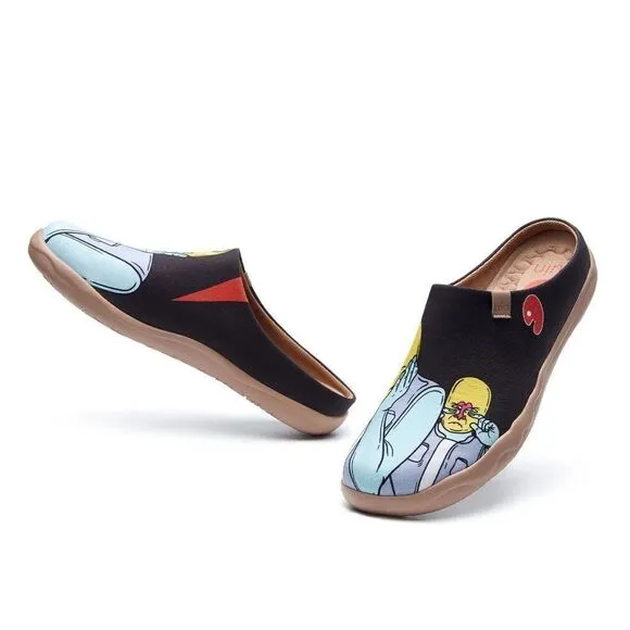 UIN Men's Mules Comfort Canvas slipper shoe (So Far So Good Malaga)