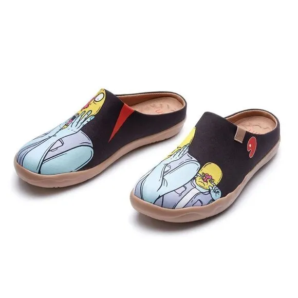 UIN Men's Mules Comfort Canvas slipper shoe (So Far So Good Malaga)