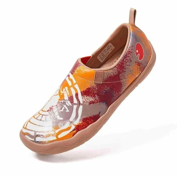 UIN Men's Walking Travel Shoes Canvas Casual Comfort Loafers (Pharaoh)