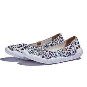 UIN Women's Ballet Slip On Casual Comfort Loafers(Leopard Butterfly Menorca III)