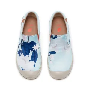 UIN Women's Lightweight Walking Casual Slip Ons Loafers (Minty Peony Cadiz)