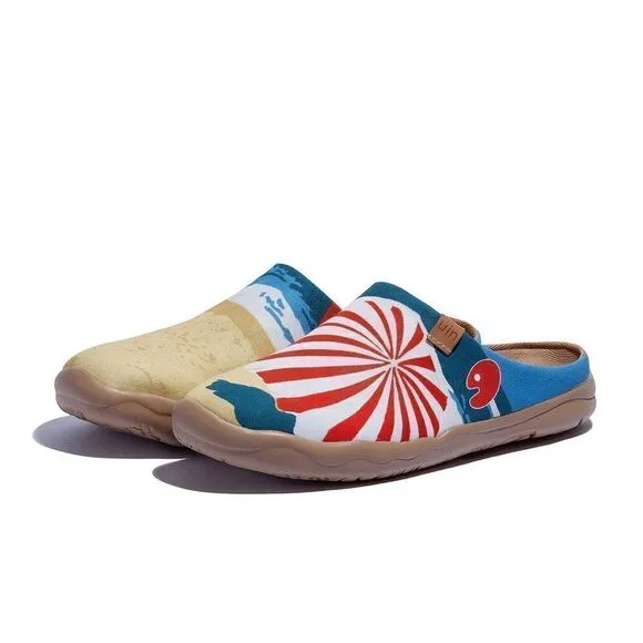 UIN Women's Mules Comfort Travel Shoes Casual Slippers Slip On (Sunshine Beach)