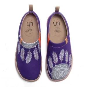 UIN Women's Slip On Loafers Canvas Lightweight Flats Sneakers (DREAMCATCHER)