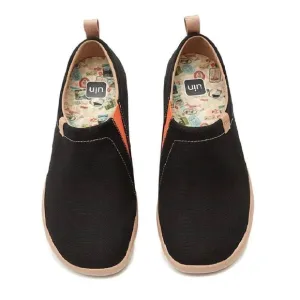 UIN Women's Canvas Lightweight Flats Walking Casual Loafers (Toledo Black)