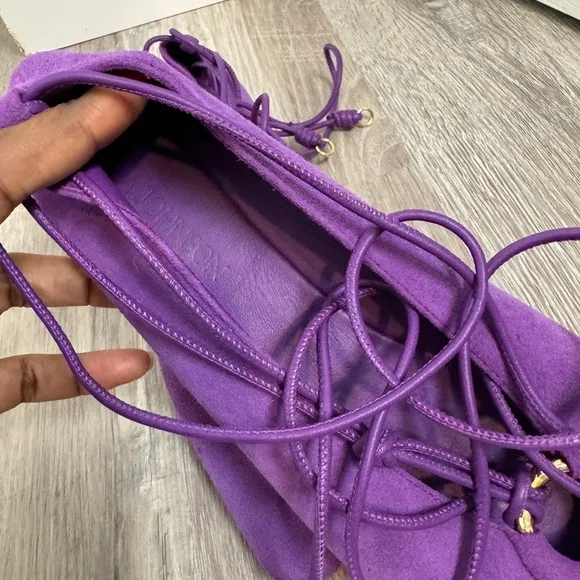 Ulla Johnson Purple Suede Flats