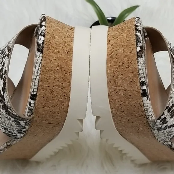 UNIONBAY | Snakeskin Print Chunky Sandals