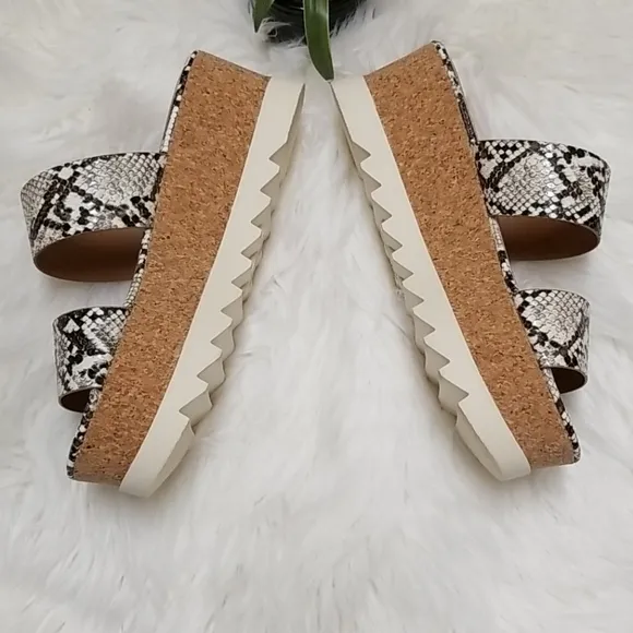 UNIONBAY | Snakeskin Print Chunky Sandals