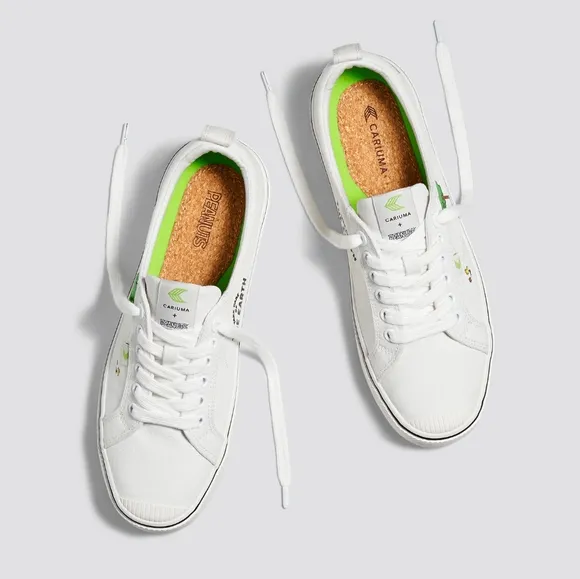 UNISEX CARIUMA OCA Low Peanuts Snoopy Earth Day Off-White Sneaker Sz 12.5M / 14W