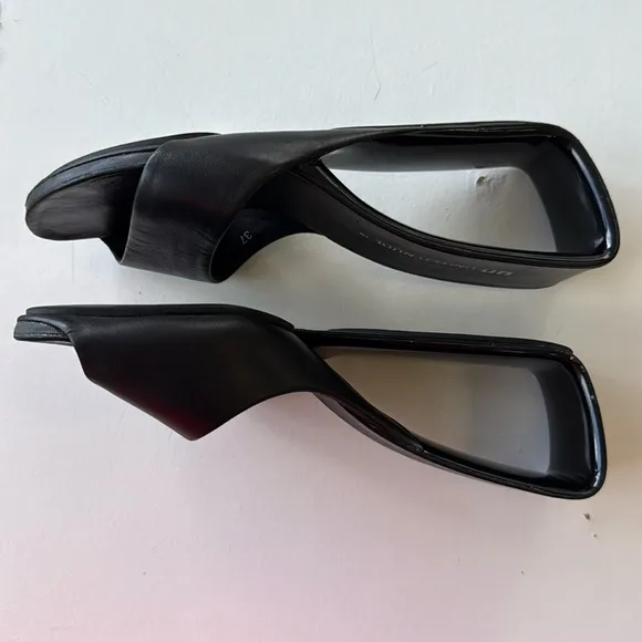 United Nude Mobius Mid Slip On Sandal Black Slides Wedge 37