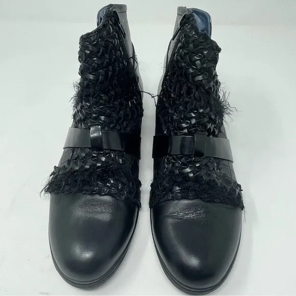Unity In Diversity Boots Lauper Leather Side Zip Black 37