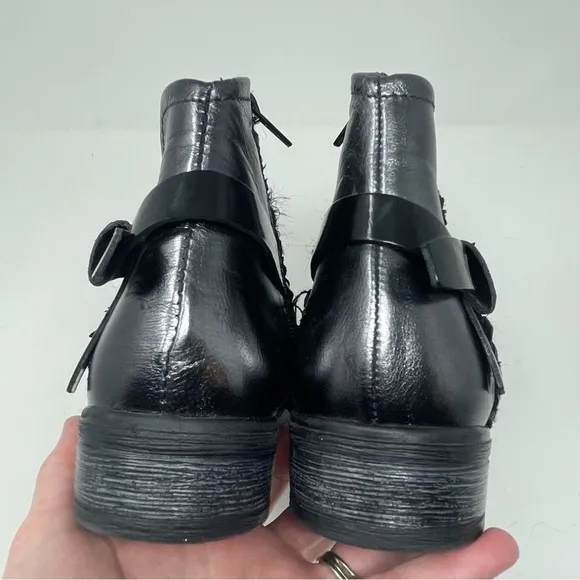 Unity In Diversity Boots Lauper Leather Side Zip Black 37
