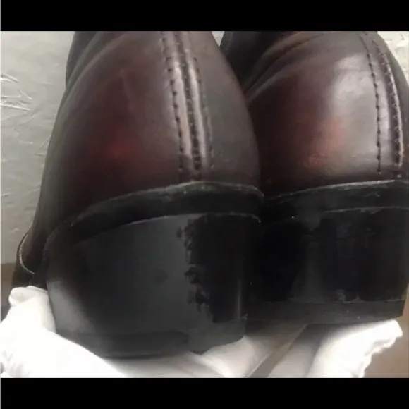USA Sage by Abilene (Neo-Comp Soles) Size 10.5EE Black Cherry Leather Zip Boot