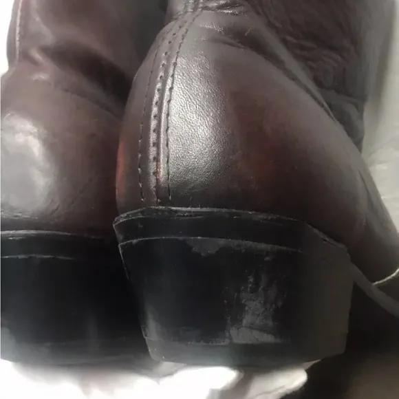 USA Sage by Abilene (Neo-Comp Soles) Size 10.5EE Black Cherry Leather Zip Boot